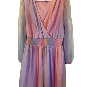 SHEIN Multicolor Long Sleeve Dress